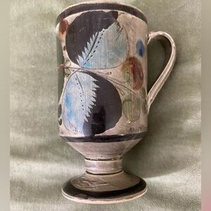 Pottery Mexican coffee mug stoneware base hand made cup UBM